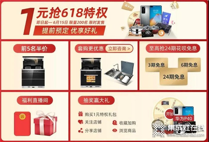 森歌年中鉅惠，618大放價，精品低至5780元，還有華為P40手機、掃地機等禮品等你帶回家