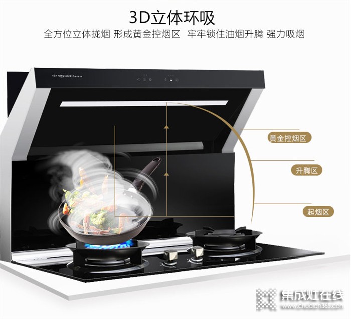 博凈分體式集成灶，降低廚房溫度，增加下廚風度