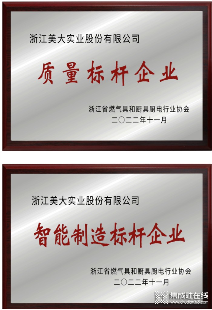 2022浙燃廚協(xié)會年會，浙江美大重磅斬獲“智能制造標(biāo)桿企業(yè)”等多項行業(yè)殊榮！