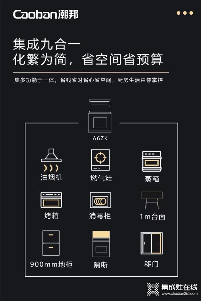 能蒸善烤還會炸，潮邦A(yù)6zk蒸烤一體集成灶全能“出道”