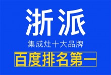 【欣邦今日推薦品牌】浙派集成灶，首選品