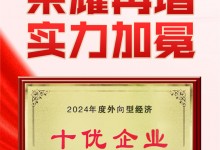 榮耀再增，實力加冕丨萬事興獲評“2024年度外向型經(jīng)濟十優(yōu)企業(yè)”稱號！ (1075播放)